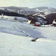 Wintermorgen im Schwarzwald (Foto: Hans-Peter Vieser ): Hermann Dischler, 1904, Augustinermuseum (CC BY 4.0) https://onlinesammlung.freiburg.de/index.php/de/object/6CA5074F44C70B3E22B595AC106B44CD