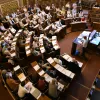 Synode der ERK BS im Grossratssaal (Foto: Pino Covino)