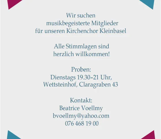 Flyer Chor 2025 Flyer Chor 2025